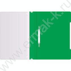 Скоросшиватель пл зеленый прозрач.верх.лист, карман на лиц.стороне | Фото 3