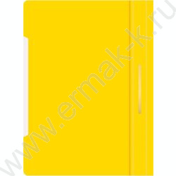 Скоросшиватель пл желтый прозрач.верх.лист, карман на лиц.стороне | Фото 2