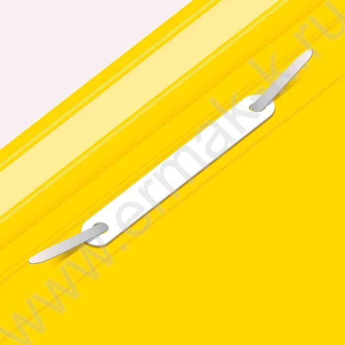 Скоросшиватель пл желтый прозрач.верх.лист, карман на лиц.стороне | Фото 4