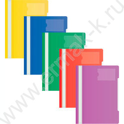 Скоросшиватель пл прозрач.верх.лист, карман для визиток /ассорти | Фото 1