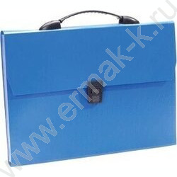 Папка-портфель с замком "Daily" 13отд. синий А4 | Фото 1