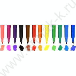 Фломастеры  12цв Каляка-Маляка /трехгранные, грифель-3мм, блистер | Фото 4