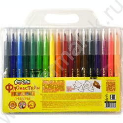 Фломастеры  18цв Каляка-Маляка /трехгранные, грифель-3мм, блистер | Фото 9