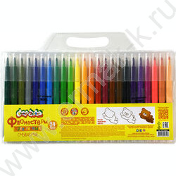 Фломастеры  24цв Каляка-Маляка /трехгранные, грифель-3мм, блистер | Фото 8