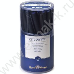 Ручка шар CityWrite.Black синяя 1мм /антискольз.корпус | Фото 5