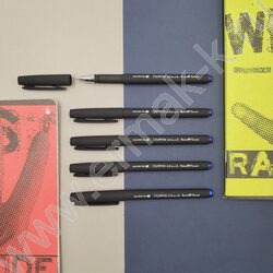 Ручка шар CityWrite.Black синяя 1мм /антискольз.корпус | Фото 6