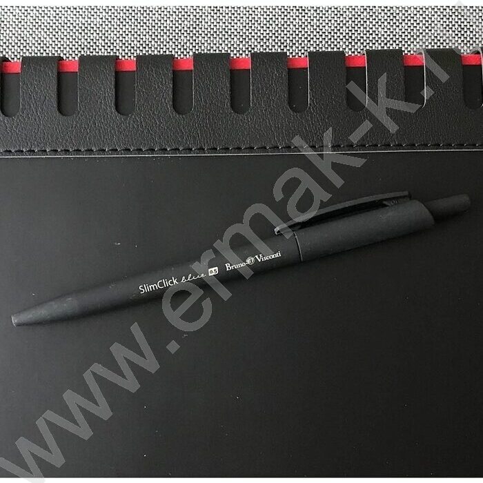 Ручка шар авт SlimClick.Black синяя 0,5мм /антискольз.корпус | Фото 6