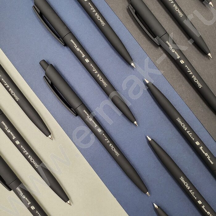 Ручка шар авт SlimClick.Black синяя 0,5мм /антискольз.корпус | Фото 7