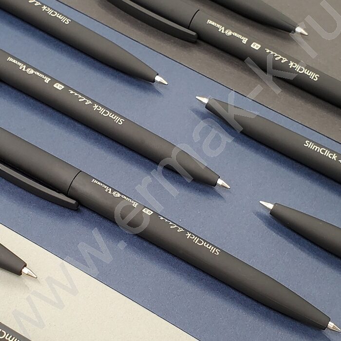 Ручка шар авт SlimClick.Black синяя 0,5мм /антискольз.корпус | Фото 8