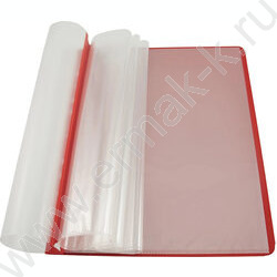 Скоросшиватель пл красный боковая перфорация 10 вкладышей | Фото 4