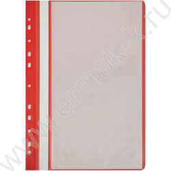Скоросшиватель пл красный боковая перфорация 10 вкладышей | Фото 7