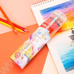 Карандаши  24цв ColoRun тополь /трехгранные + точилка /карт. тубус | Фото 8