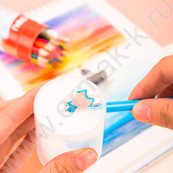 Карандаши  24цв ColoRun тополь /трехгранные + точилка /карт. тубус | Фото 9