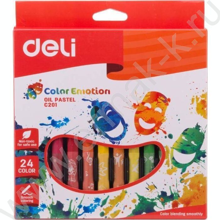 Пастель масляная 24цв  Color Emotion /шестигранная /картон.кор. /европодвес | Фото 1