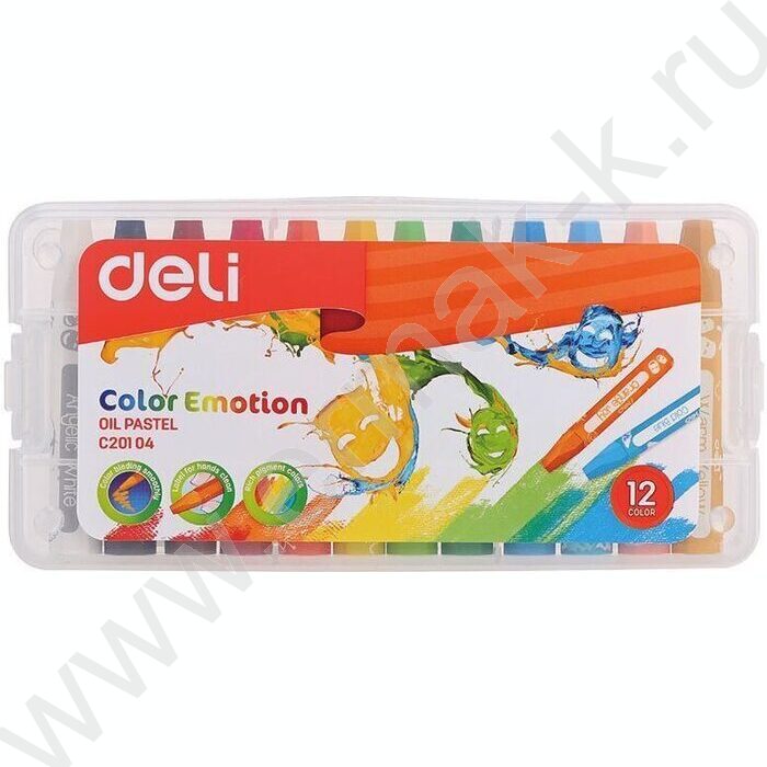 Пастель масляная 12цв  Color Emotion /шестигранная /пласт. кор. | Фото 1