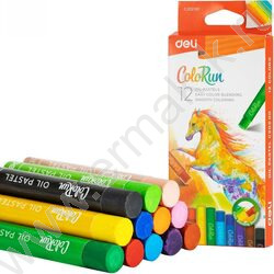 Пастель масляная 12цв  ColoRun /картон.кор. /европодвес | Фото 1