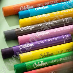 Пастель масляная 12цв  ColoRun /картон.кор. /европодвес | Фото 5