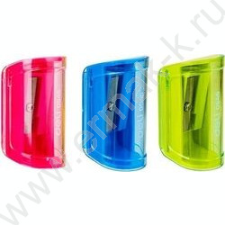 Точилка 1отв. пластик Neon, ассорти /туба | Фото 1
