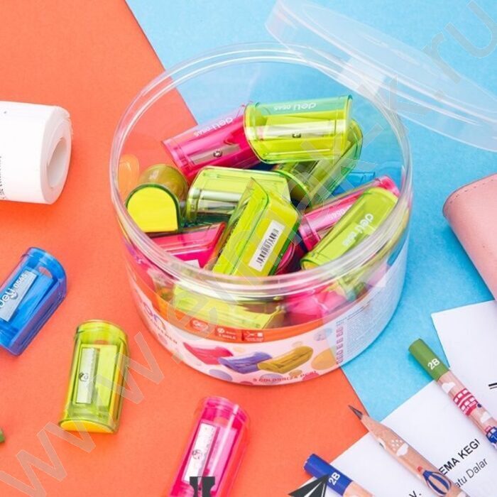 Точилка 1отв. пластик Neon, ассорти /туба | Фото 6