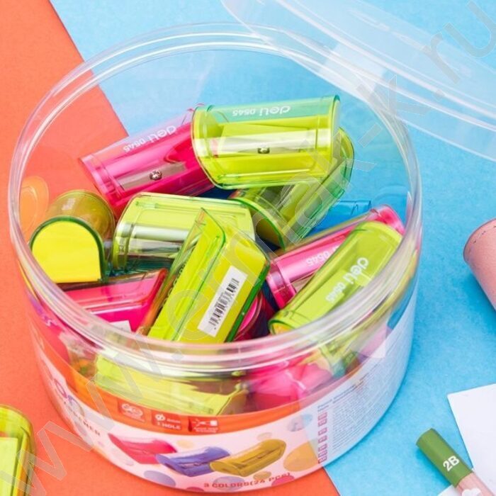 Точилка 1отв. пластик Neon, ассорти /туба | Фото 7