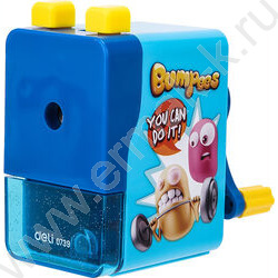 Точилка механическая 1 отверстие пластик /ассорти - розовый. зеленый, голубой | Фото 1