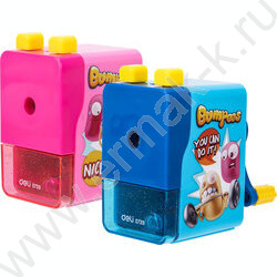 Точилка механическая 1 отверстие пластик /ассорти - розовый. зеленый, голубой | Фото 3