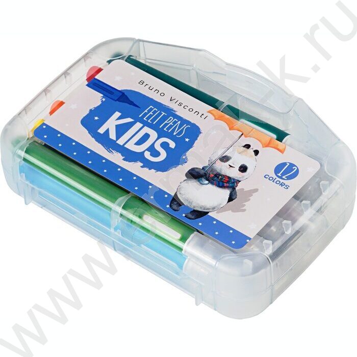 Фломастеры  12цв Funcolor кисточки в пл.пенале | Фото 1