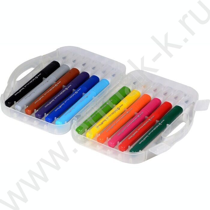 Фломастеры  12цв Funcolor кисточки в пл.пенале | Фото 2