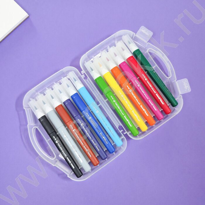 Фломастеры  12цв Funcolor кисточки в пл.пенале | Фото 3