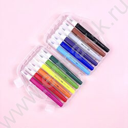 Фломастеры  12цв Funcolor кисточки в пл.пенале | Фото 5