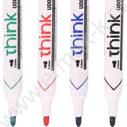 Маркер д/маркерных досок /набор  4цв/ 2мм круг Think блистер | Фото 3