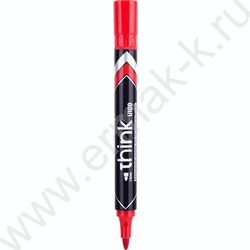 Маркер перм. /красный/ 1,5мм круг Think | Фото 1