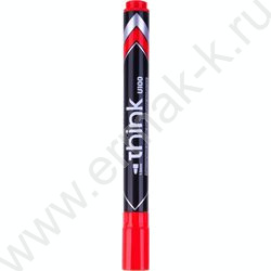 Маркер перм. /красный/ 1,5мм круг Think | Фото 2