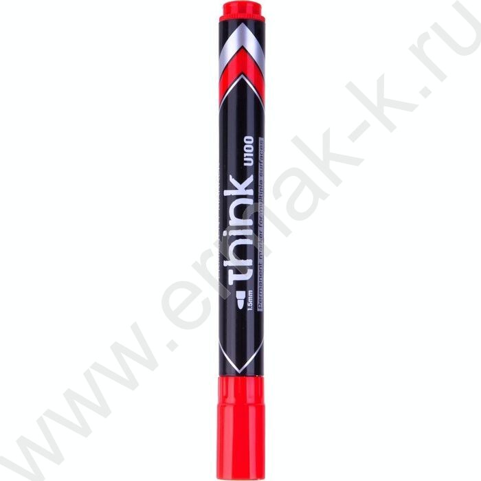 Маркер перм. /красный/ 1,5мм круг Think | Фото 2