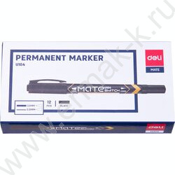 Маркер перм. /черный/ двустор.0,5мм/1мм круг Mate | Фото 4