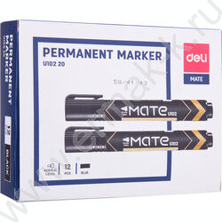 Маркер перм. /черный/ 1,5мм круг Mate   | Фото 4