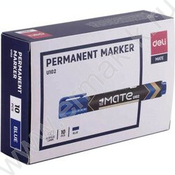 Маркер перм. /синий/ 1,5мм круг Mate   | Фото 1