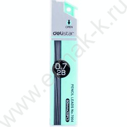 Грифель ч/гр 0,7мм 2В 20гриф / туба | Фото 1