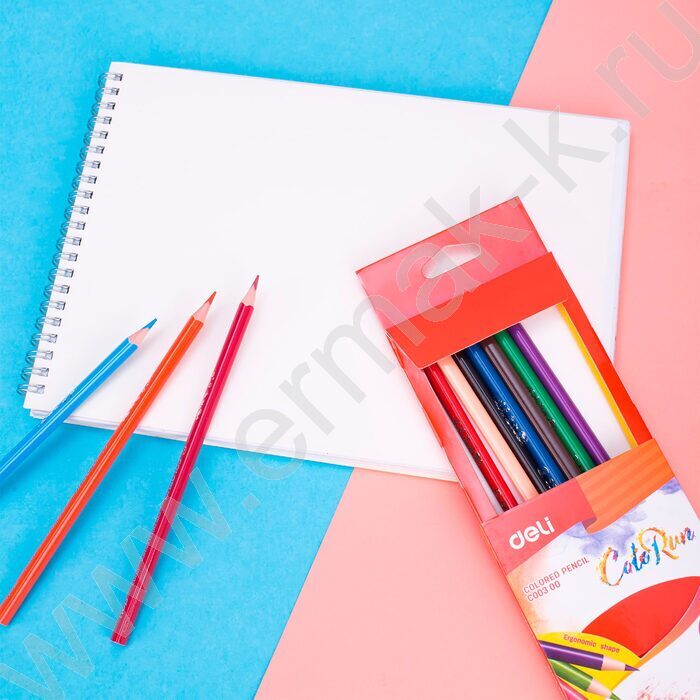 Карандаши  12цв ColoRun тополь /трехгранные /европодвес | Фото 6