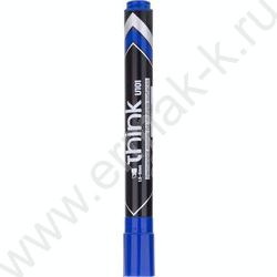 Маркер перм. /синий/ 1,5-5мм косой Think | Фото 3