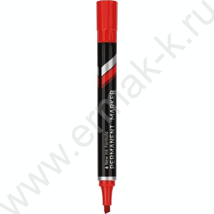 Маркер перм. /красный/ 1,5-5мм косой Think | Фото 1
