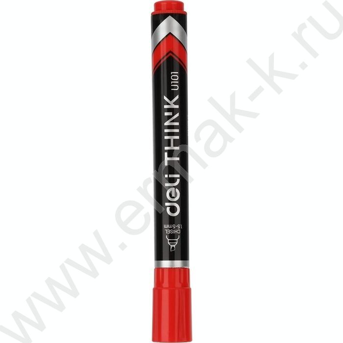 Маркер перм. /красный/ 1,5-5мм косой Think | Фото 2