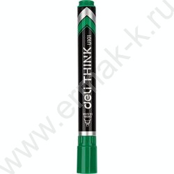 Маркер перм. /зеленый/ 1,5-5мм косой Think | Фото 2