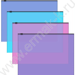 Папка-конверт на молнии А4 Zip Fizzy Vivid ассорти | Фото 1