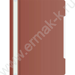 Скоросшиватель пл коричневый прозрач.верх.лист | Фото 1