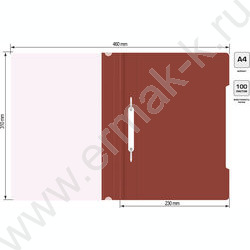 Скоросшиватель пл коричневый прозрач.верх.лист | Фото 5