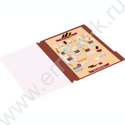 Скоросшиватель пл коричневый прозрач.верх.лист | Фото 6