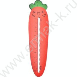 Линейка  дер. 12см "Carrot" ОПП- упаковка | Фото 1