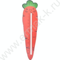 Линейка  дер. 12см "Carrot" ОПП- упаковка | Фото 2