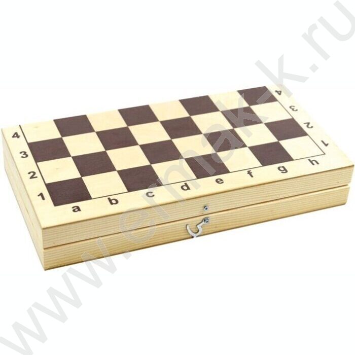 Шахматы пластмассовые в деревянной упаковке (поле 29см*29см) | Фото 1